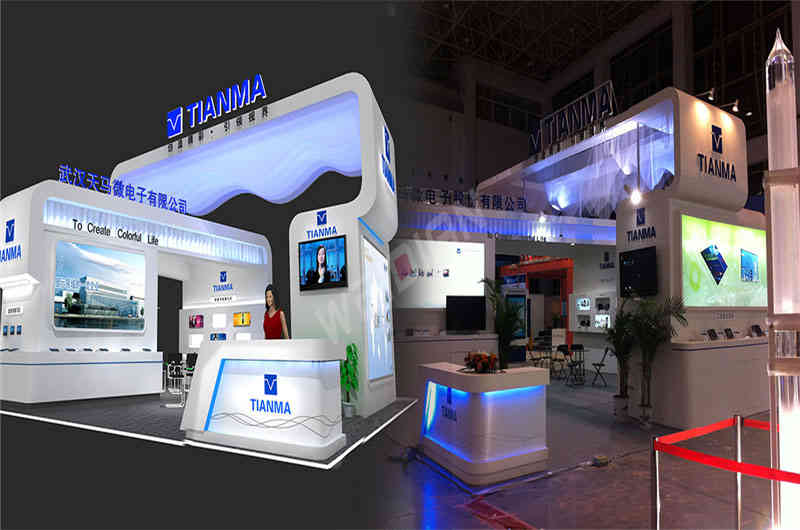 天馬微電子中國電子展(CEF)廣州展臺設(shè)計